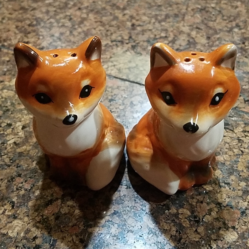 Fox Salt & Pepper Shakers